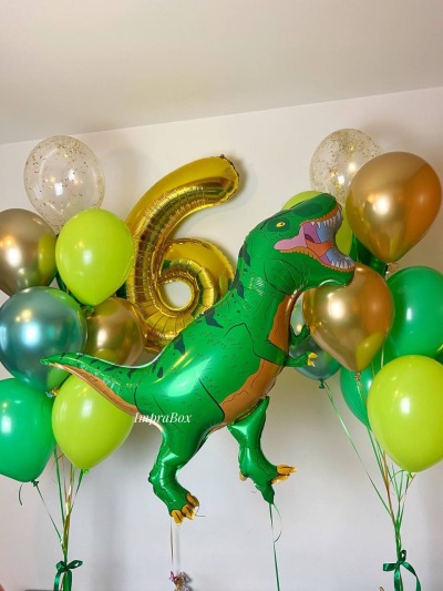 Zestaw Zielony Dino z cyferką